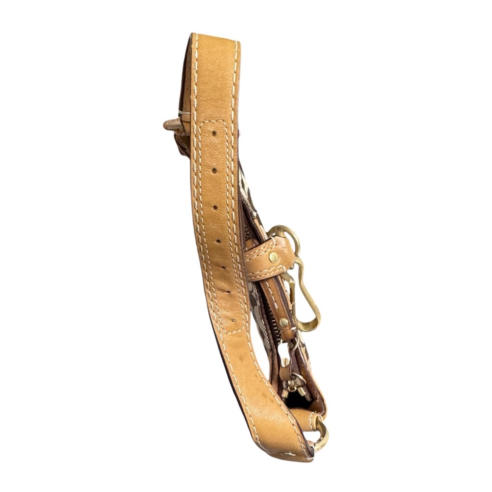 VTG Coach Signature C Hamptons Mini Hobo Shoulder Bag Wallet Y2K Tan Gold 10534 - Picture 12 of 16